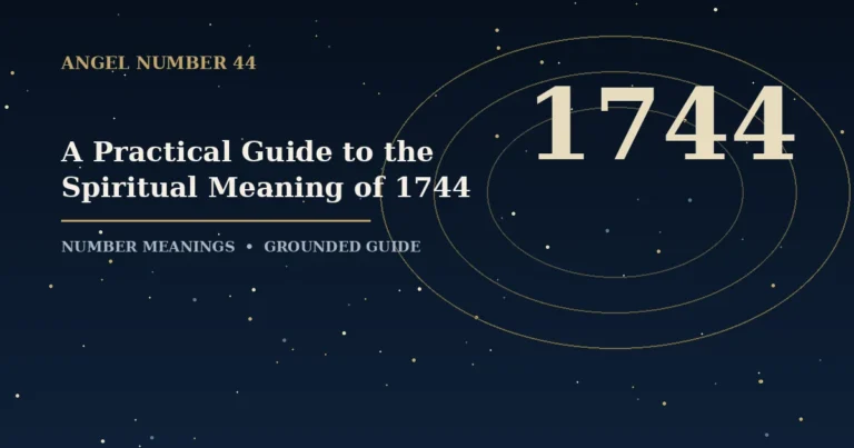 A Practical Guide to the Spiritual Meaning of 1744