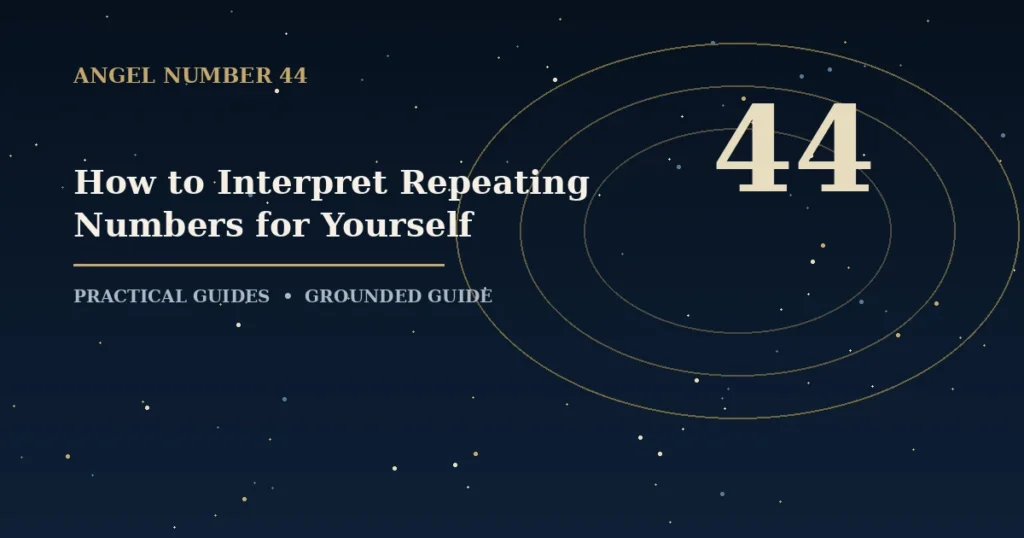 How to Interpret Repeating Numbers for Yourself