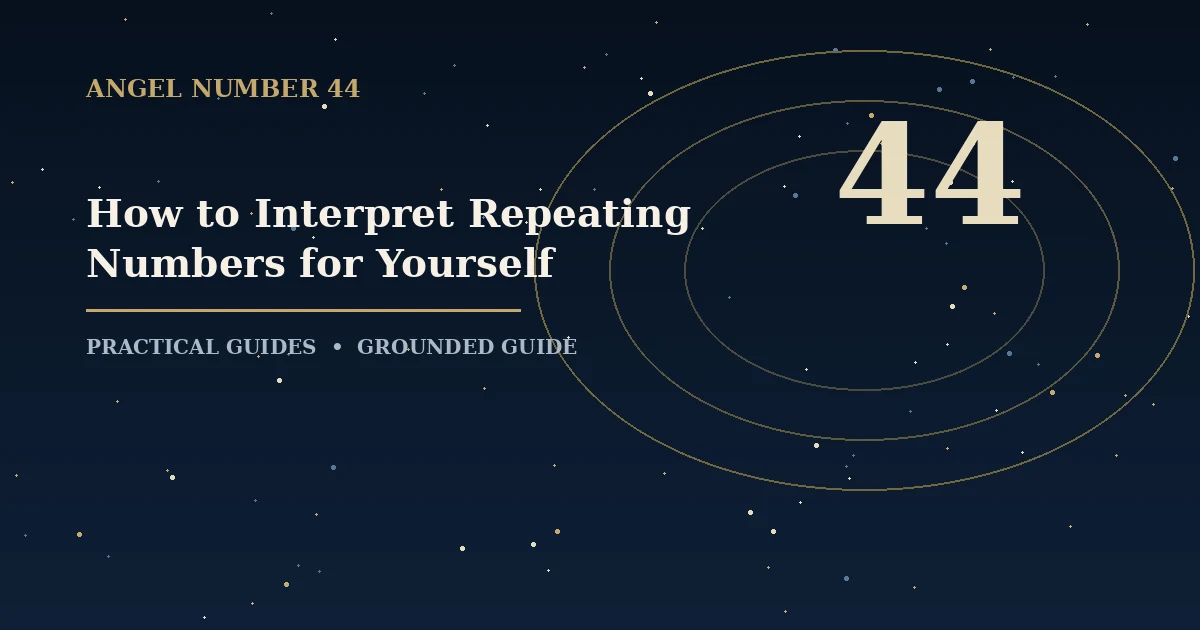 How to Interpret Repeating Numbers for Yourself