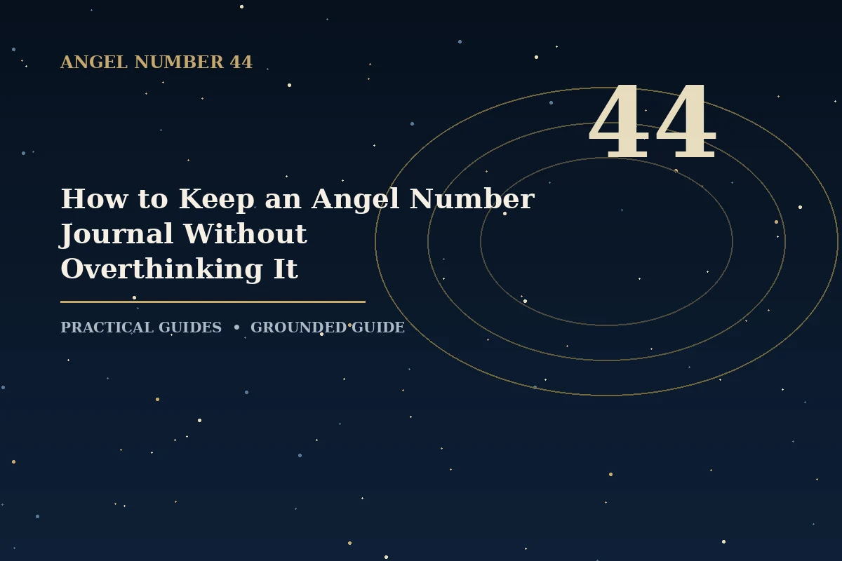 Illustrated guide to angel number journal