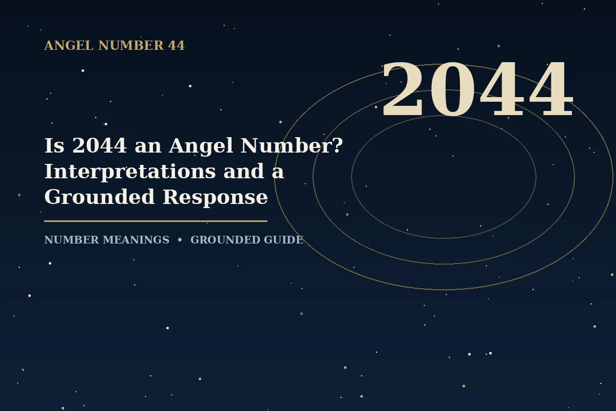 Illustrated guide to angel number 2044 meaning