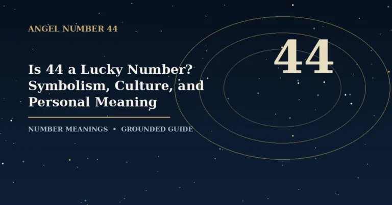 Is 44 a Lucky Number? Symbolism, Culture, and Personal Meaning