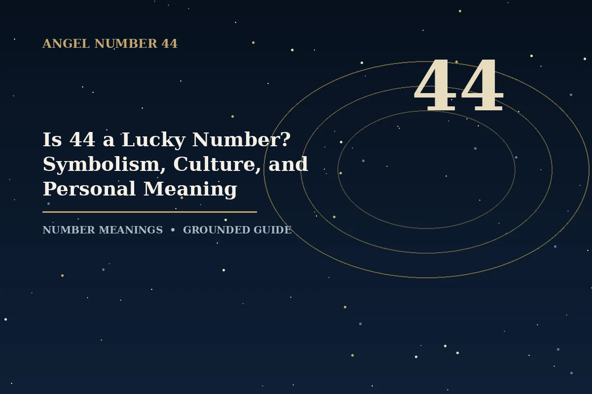 Illustrated guide to is 44 a lucky number