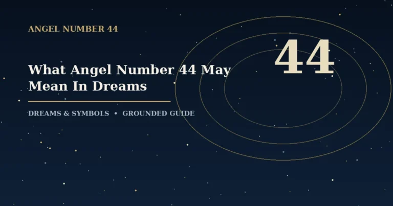 What Angel Number 44 May Mean In Dreams