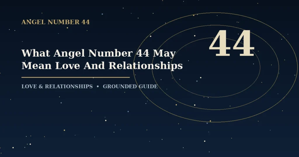 What Angel Number 44 May Mean Love And Relationships