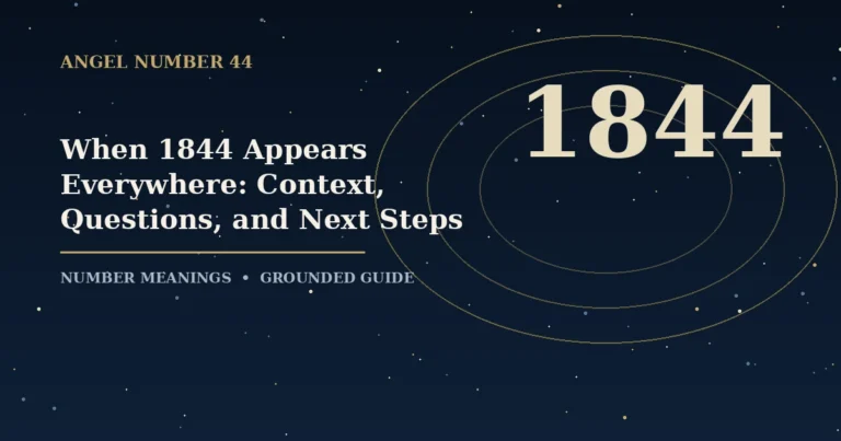 When 1844 Appears Everywhere: Context, Questions, and Next Steps
