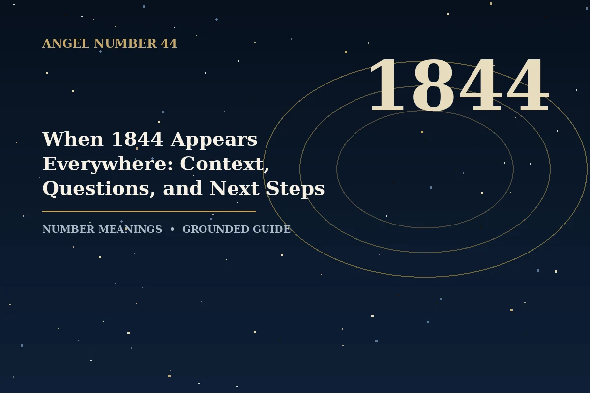 Illustrated guide to angel number 1844 meaning