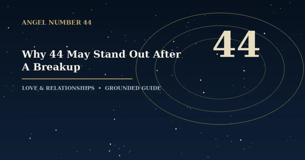 Why 44 May Stand Out After A Breakup