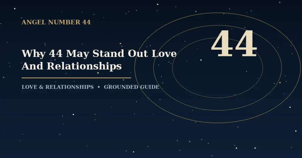 Why 44 May Stand Out Love And Relationships