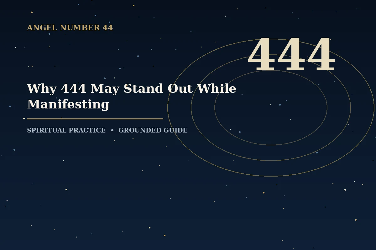 Illustrated guide to angel number 444 meaning while manifesting