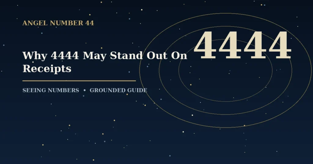Why 4444 May Stand Out On Receipts