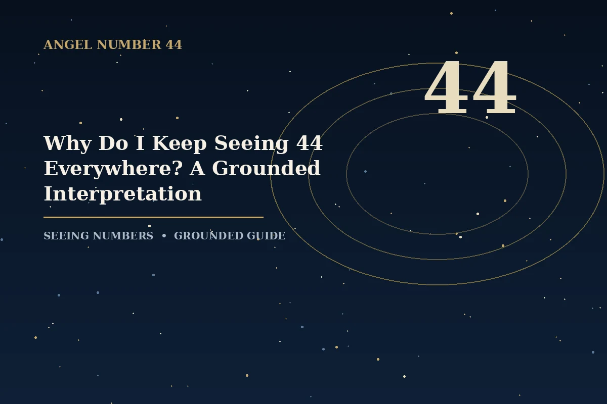 Illustrated guide to seeing 44 everywhere